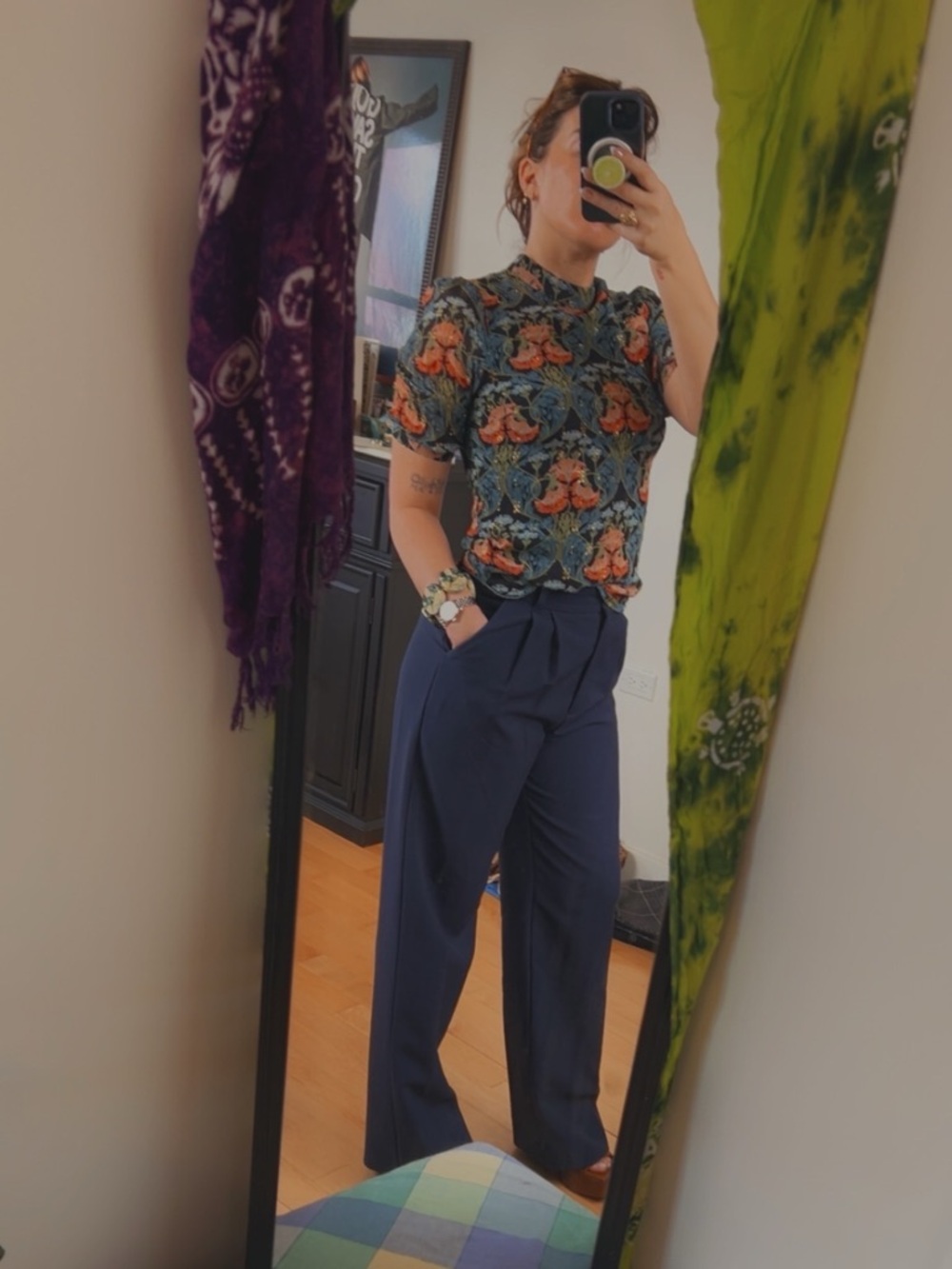 Anthropologie short sleeve blouse